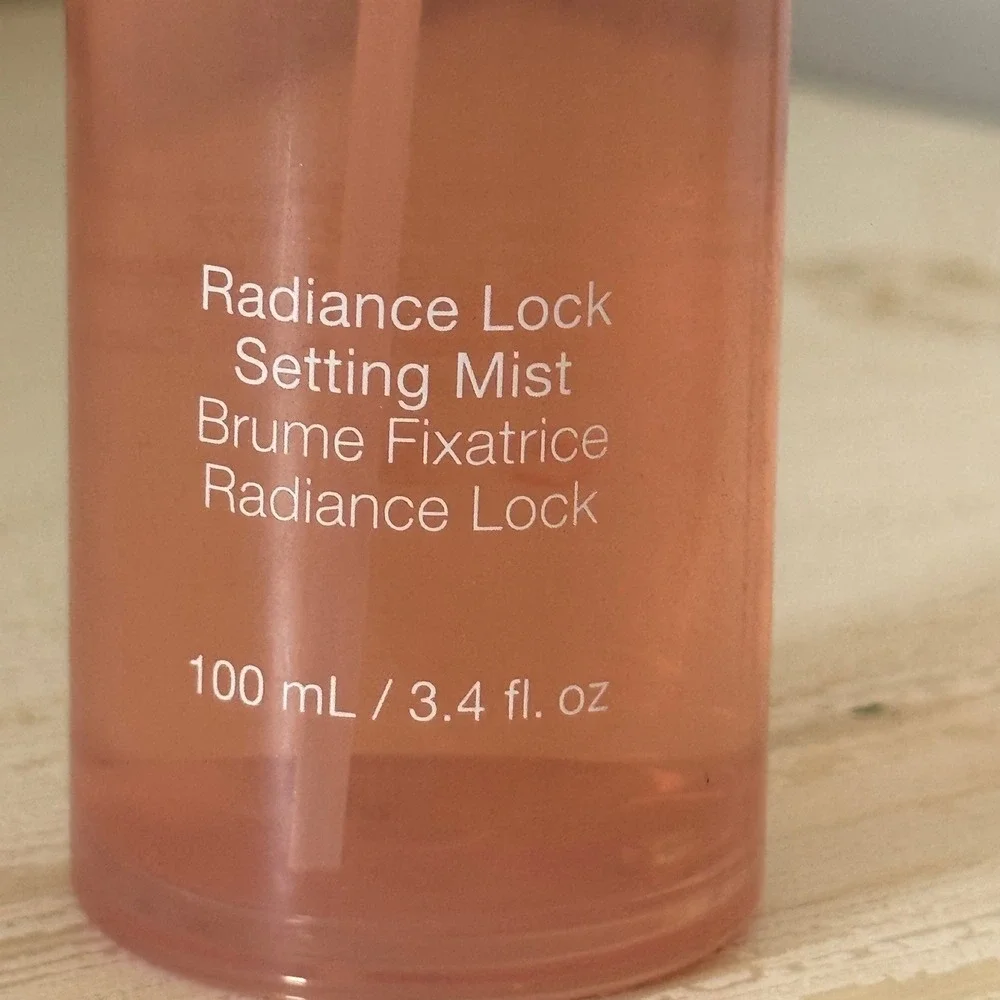 RMS Beauty Radiance Lock Setting Mist 100mL 3.4oz Pink Dewy Finish Spray